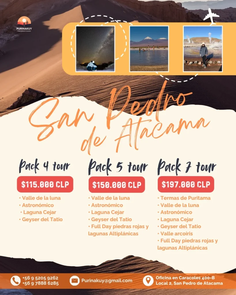 🌟 ¡vive la aventura de tu adolescencia en san pedro de atacama 🌟 no dejes pasar esta oportunidad única de explorar los paisajes más increíbles (